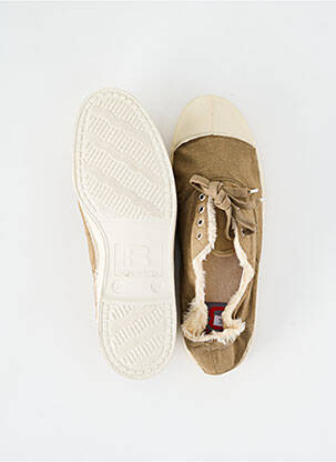 Baskets bout rond bout rond beige BENSIMON homme
