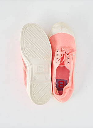 Baskets fermeture lacets talon plat jusqu'à 3cm rose BENSIMON femme
