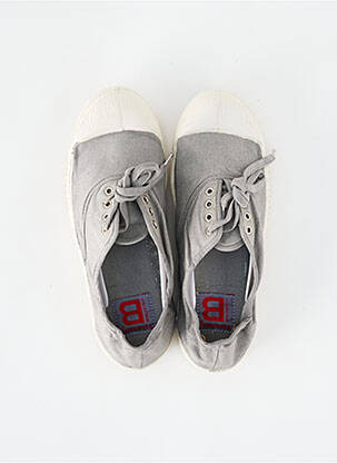 Baskets bout rond bout rond gris clair BENSIMON unisexe