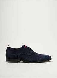 Derbies nubuck talon bas bleu AMBITIOUS homme