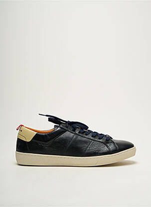Baskets matière lisse bout rond noir AMBITIOUS homme