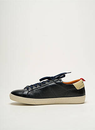 Baskets matière lisse bout rond noir AMBITIOUS homme
