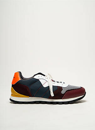 Baskets semelle amovible bout rond bleu AMBITIOUS homme
