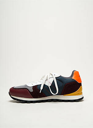Baskets semelle amovible bout rond bleu AMBITIOUS homme