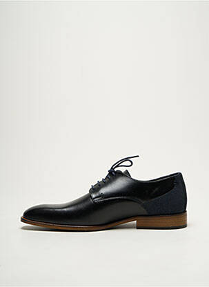 Derbies tissage satiné talon bas bleu AMBITIOUS homme