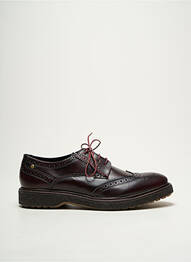Derbies tissage satiné bout rond violet BASE LONDON homme