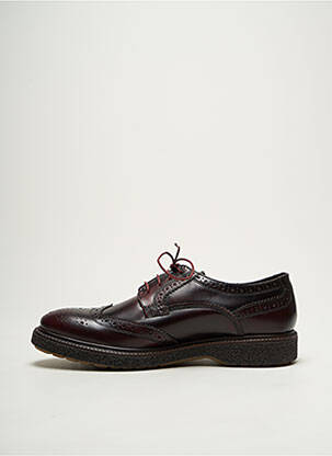 Derbies tissage satiné bout rond violet BASE LONDON homme