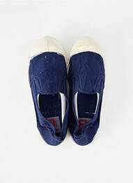 Slip ons bout rond talon plat jusqu'à 3cm bleu BENSIMON femme