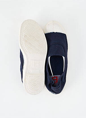 Slip ons bout rond talon plat jusqu'à 3cm bleu BENSIMON femme