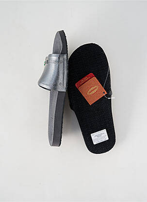 Mules/sabots tissage satiné talon plat jusqu'à 3cm argent HAVAIANAS femme