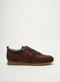 Baskets nubuck talon compensé marron KICKERS homme