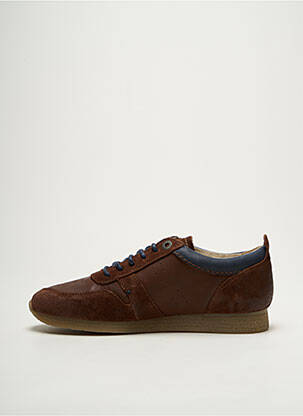 Baskets nubuck talon compensé marron KICKERS homme