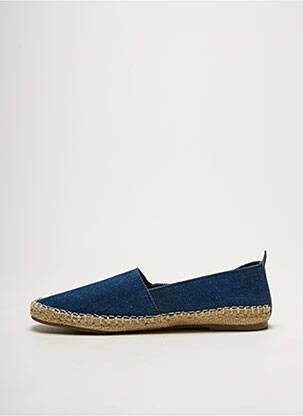 Espadrilles bout rond talon plat jusqu'à 3cm bleu ELEVEN PARIS femme