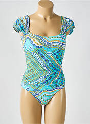 Maillot de bain 1 pièce bleu REVE EN DENTELLE pour femme seconde vue