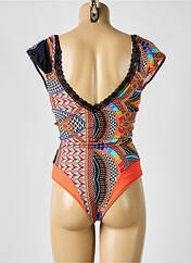 Maillot de bain 1 pièce orange REVE EN DENTELLE pour femme seconde vue