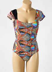 Maillot de bain 1 pièce orange REVE EN DENTELLE pour femme seconde vue