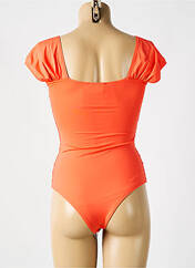 Maillot de bain 1 pièce orange REVE EN DENTELLE pour femme seconde vue