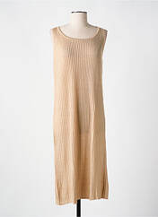 Robe mi-longue beige CALIFORNIA ET MISS pour femme seconde vue