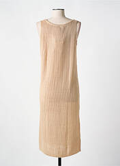 Robe mi-longue beige CALIFORNIA ET MISS pour femme seconde vue