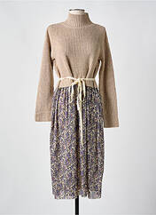 Robe mi-longue beige WIYA pour femme seconde vue