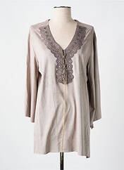 Tunique manches longues beige JESSIE & VANESSA pour femme seconde vue