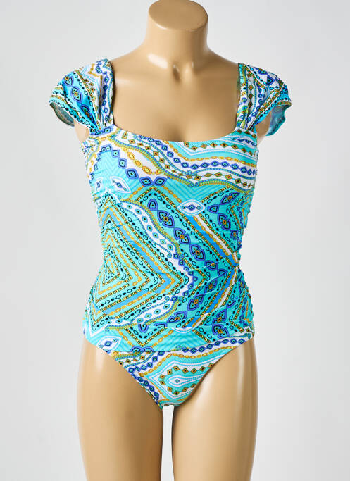 Maillot de bain 1 pièce bleu REVE EN DENTELLE pour femme