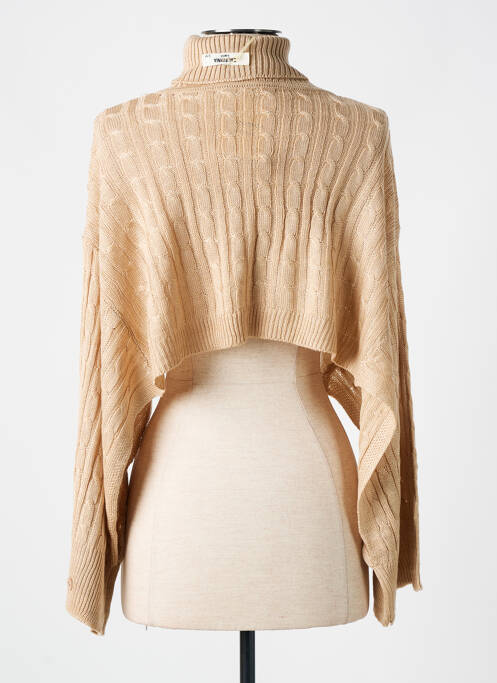 Pull col roulé beige CALIFORNIA ET MISS pour femme