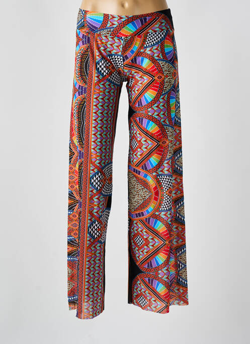 Pantalon droit rouge REVE EN DENTELLE pour femme