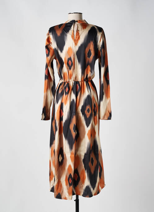 Robe longue marron LES IMPATIENTES pour femme