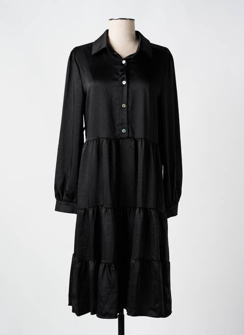 Robe mi-longue noir LES IMPATIENTES pour femme
