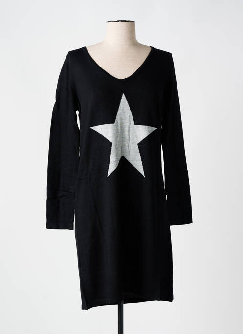 Robe pull noir PURPLE QUEEN pour femme