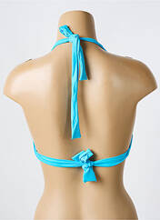 Haut de maillot de bain bleu REVE EN DENTELLE pour femme seconde vue