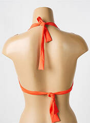 Haut de maillot de bain orange REVE EN DENTELLE pour femme seconde vue