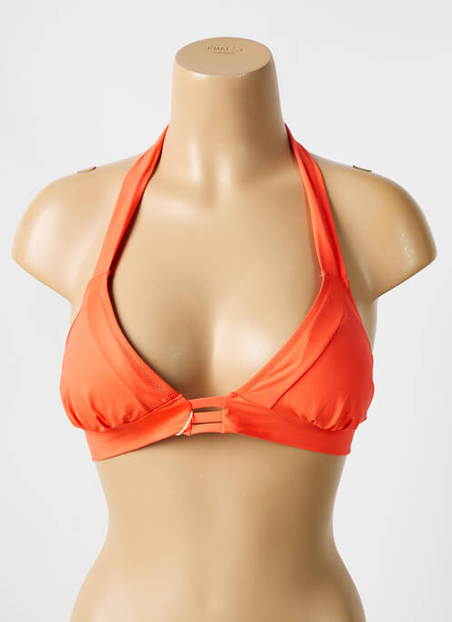 Haut de maillot de bain orange REVE EN DENTELLE pour femme