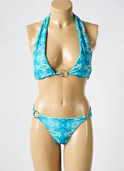 Maillot de bain 2 pièces bleu REVE EN DENTELLE pour femme seconde vue