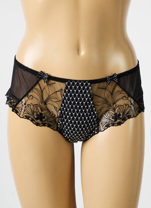 Tanga noir KONRAD pour femme