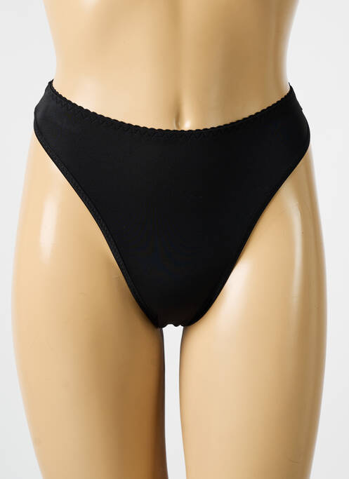 Tanga noir KONRAD pour femme
