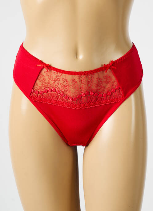 Tanga rouge KONRAD pour femme