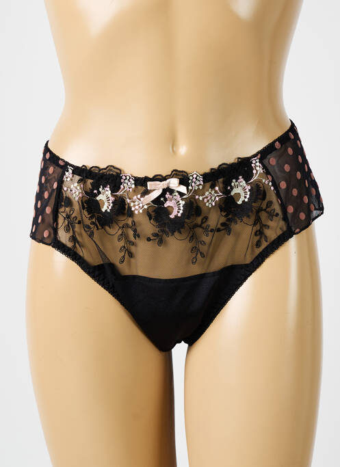 Tanga noir KONRAD pour femme