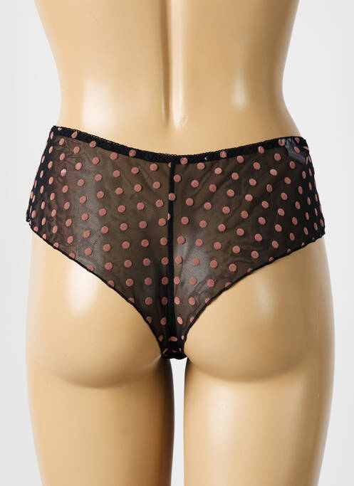 Tanga noir KONRAD pour femme