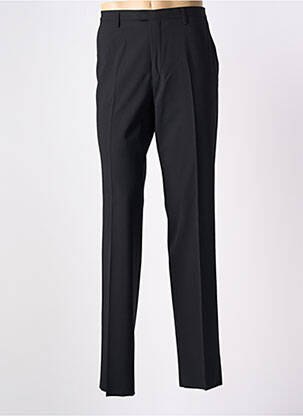 Pantalon droit fermeture zippée sous rabat avec crochet taille normale noir KENZO homme