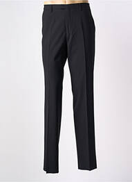 Pantalon droit fermeture zippée sous rabat avec crochet taille normale noir KENZO homme