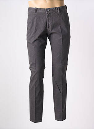 Pantalon chino tissage chiné taille normale gris BENVENUTO homme