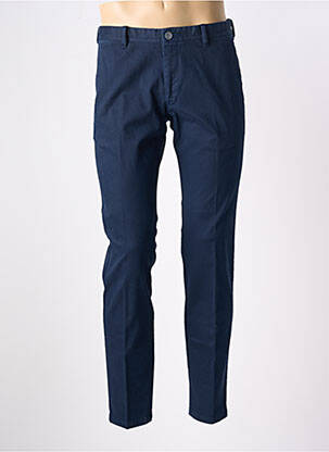 Pantalon chino tissage chiné taille normale bleu BENVENUTO homme