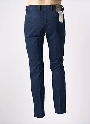 Pantalon chino tissage chiné taille normale bleu BENVENUTO homme