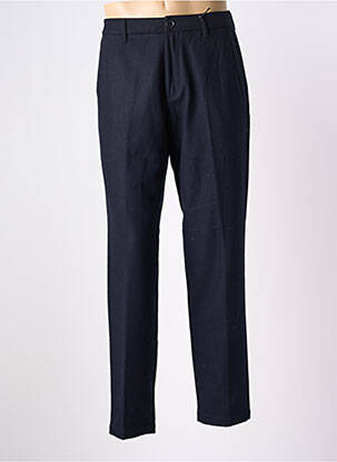 Pantalon droit taille à pinces taille haute bleu ARMANI EXCHANGE homme
