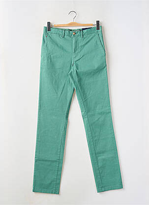 Pantalon chino tissage popeline taille normale vert TOMMY HILFIGER homme