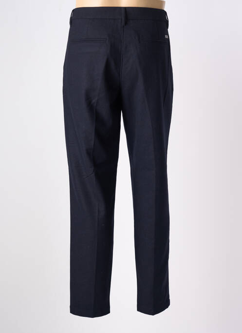 Pantalon droit taille à pinces taille haute bleu ARMANI EXCHANGE homme
