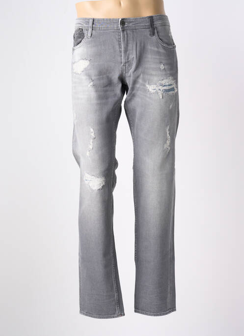 Jeans coupe slim gris LE TEMPS DES CERISES pour homme