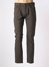 Pantalon slim stretch taille normale marron HUGO BOSS homme